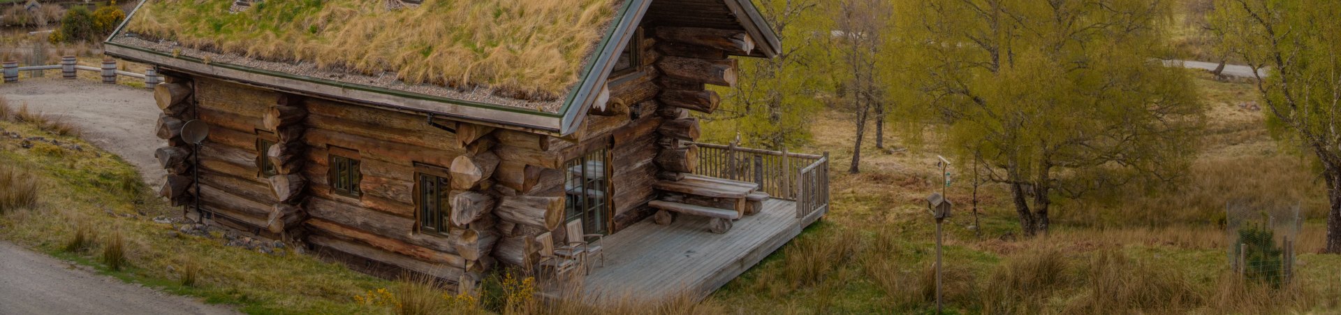 An Eagle Brae Cabin set in the natural landscape of the Scottish Highlands. Our best Self Catering holidays in Scotland.