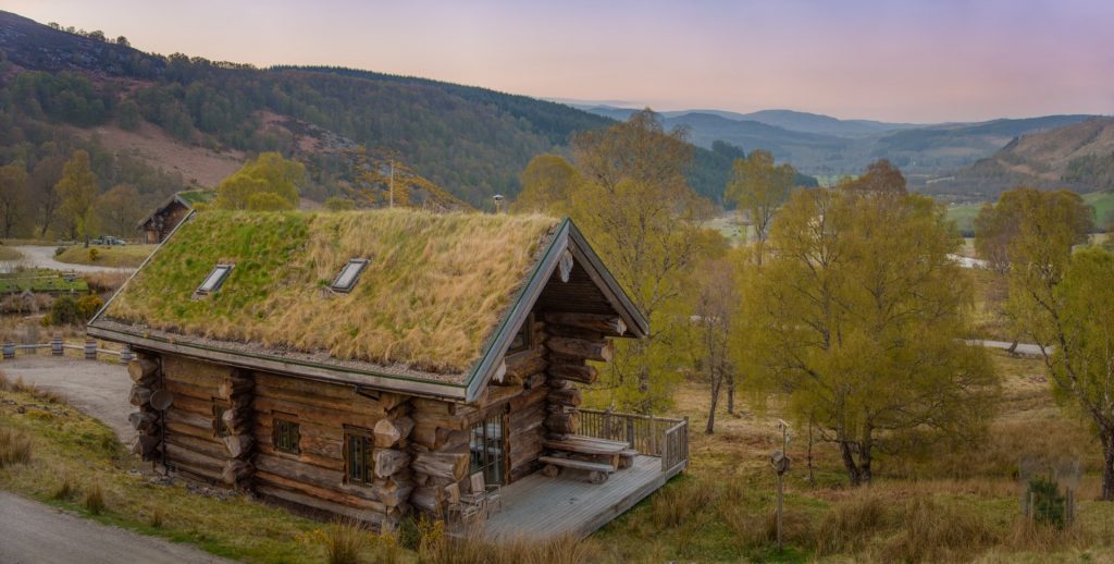 An Eagle Brae Cabin set in the natural landscape of the Scottish Highlands. Our best Self Catering holidays in Scotland.