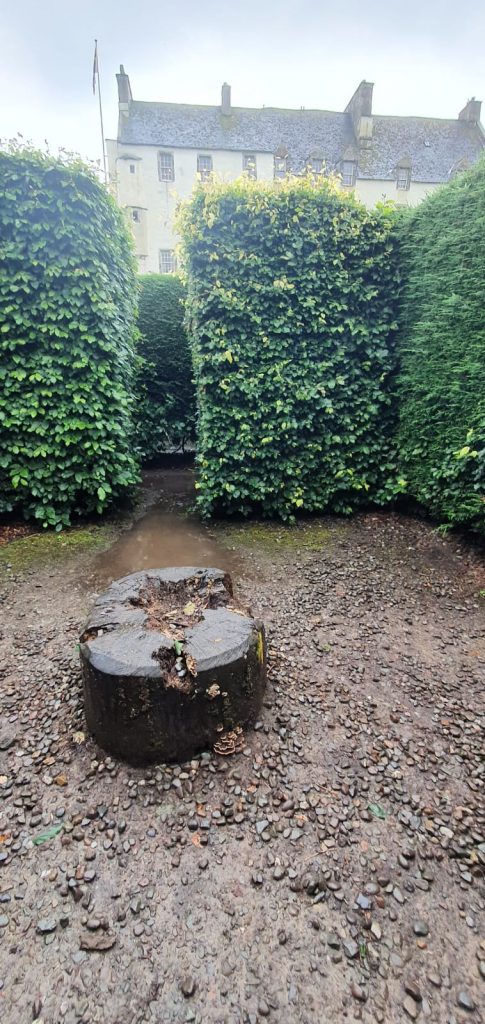 A sub centre in the maze at Traquair House