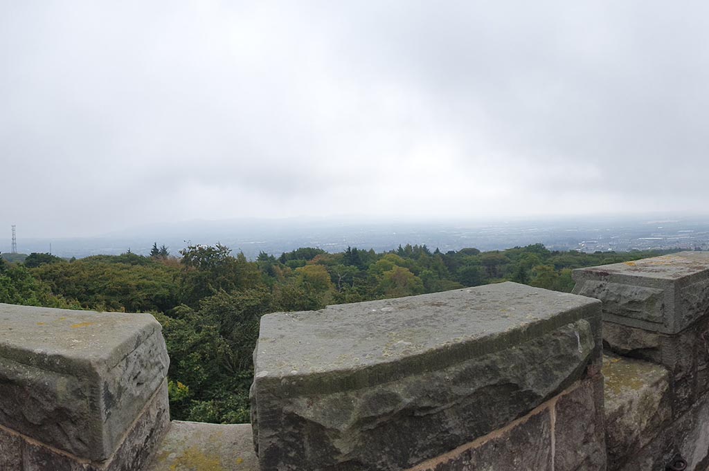 A view from the top of Corstorphine Tower